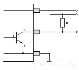 NPN開(kāi)路集電器的外部連接 NPN開(kāi)路集電器的外部連接