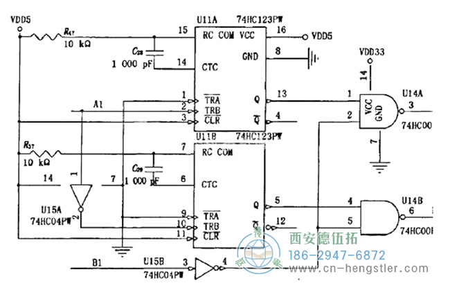 圖2編碼器檢測電路中的電路 圖2編碼器檢測電路中的電路