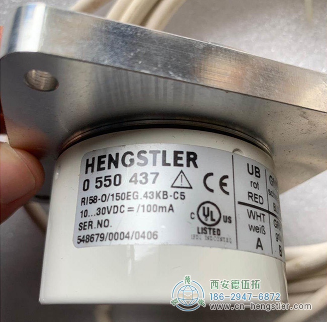 圖為亨士樂RI58-O系列光電增量編碼器照片 圖為亨士樂RI58-O系列光電增量編碼器照片